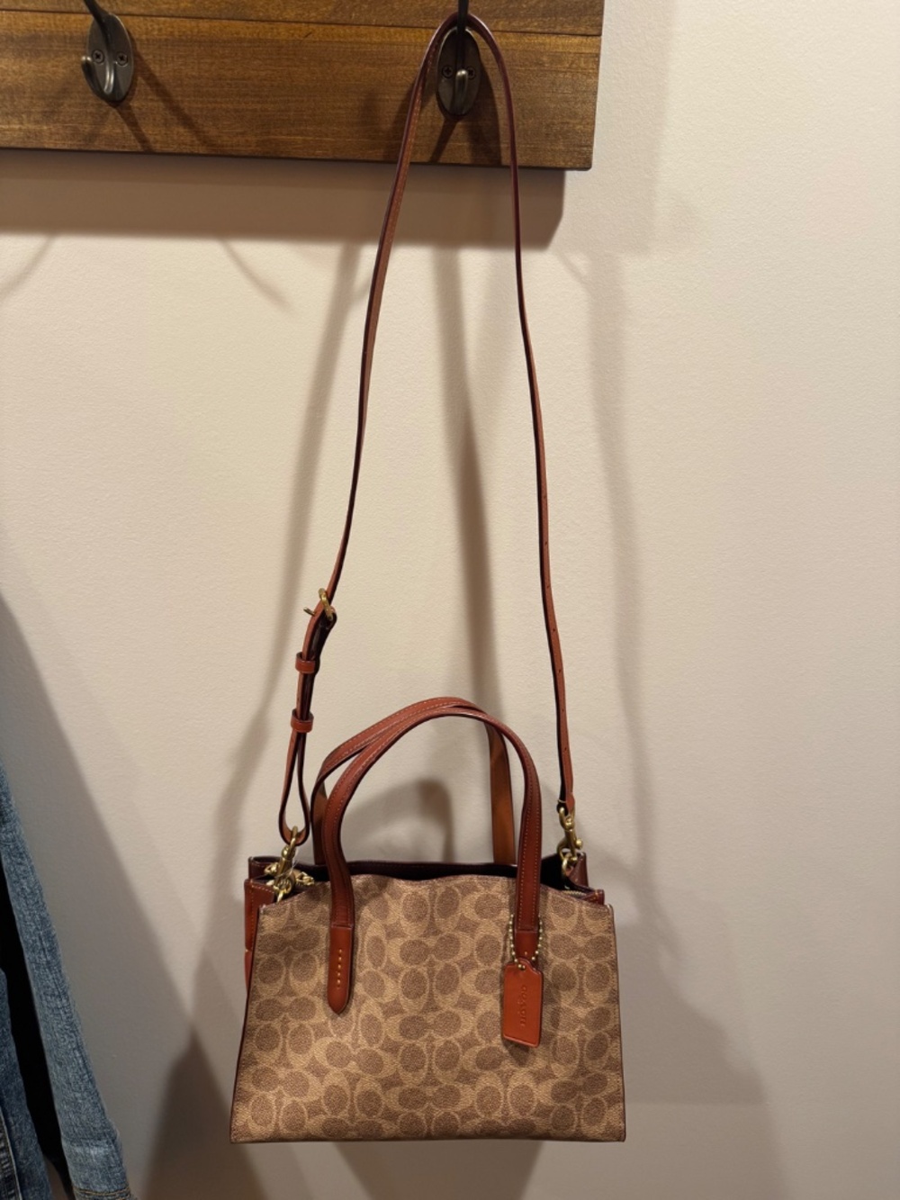 COACH - NWT Charlie Carryall 28 in Signature Canvas (32749 B4/Rust)